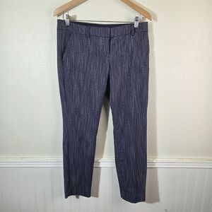 Express Women's Columnist Ankle Pants 6R Blue Stretch Low Rise Slim